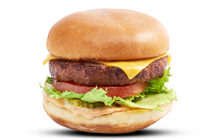Vegan burger consists of Vegan American Cheese, Pickles, Lettuce and Tomato with Special Sauce